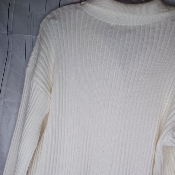 Sincerely Jules Off White Ribbed Button-Up Cardigan NWT - Picture 13 of 13